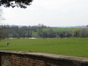 View over the fields