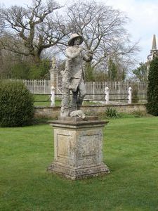 Statue in the rear garden