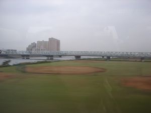 On the train from Narita to Tokyo