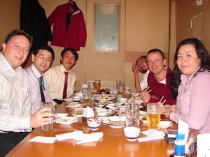 Dinner with some customers plus Homma-san & Masubuchi-san (Takasaki)