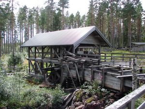 At an old saw mill in the forest