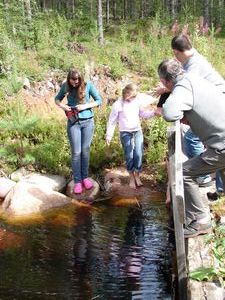 At an old saw mill in the forest