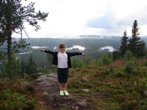 View from the top of the mountain at Grönklitt