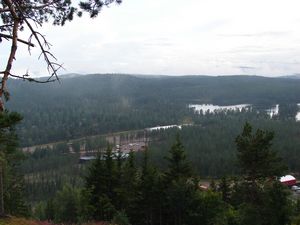 View from the top of the mountain at Grönklitt