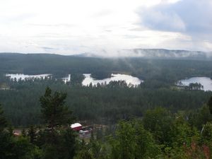 View from the top of the mountain at Grönklitt