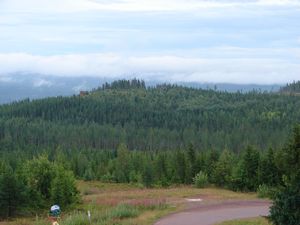 View from the top of the mountain at Grönklitt