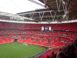 Inside the stadium