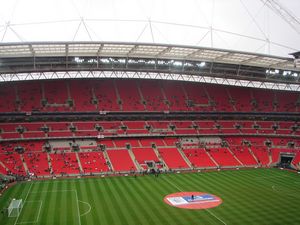 Inside the stadium