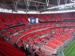 Inside the stadium